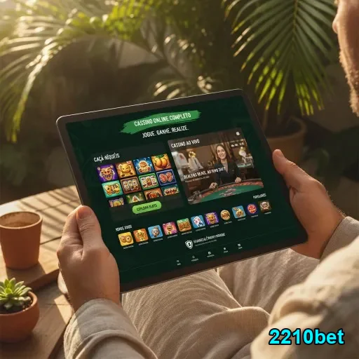 Ilustração de Descubra jogos online emocionantes na 2210bet