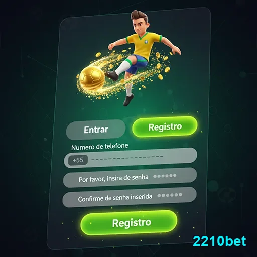 Ilustração de Acesse o mundo de jogos da 2210bet com facilidade total