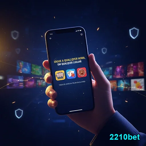 Ilustração de Acesse o mundo de jogos da 2210bet com facilidade total