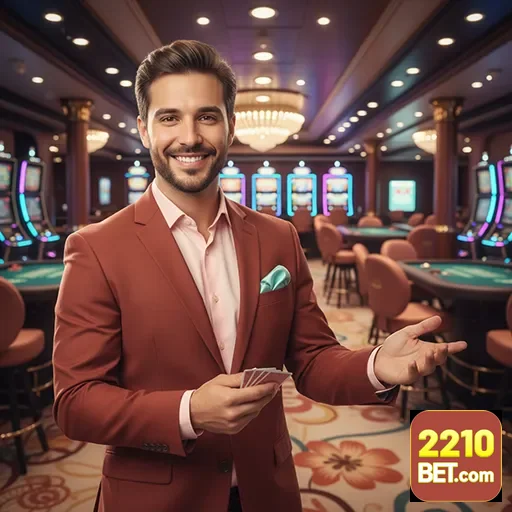 Usuário jogando no aplicativo cassino da 2210bet